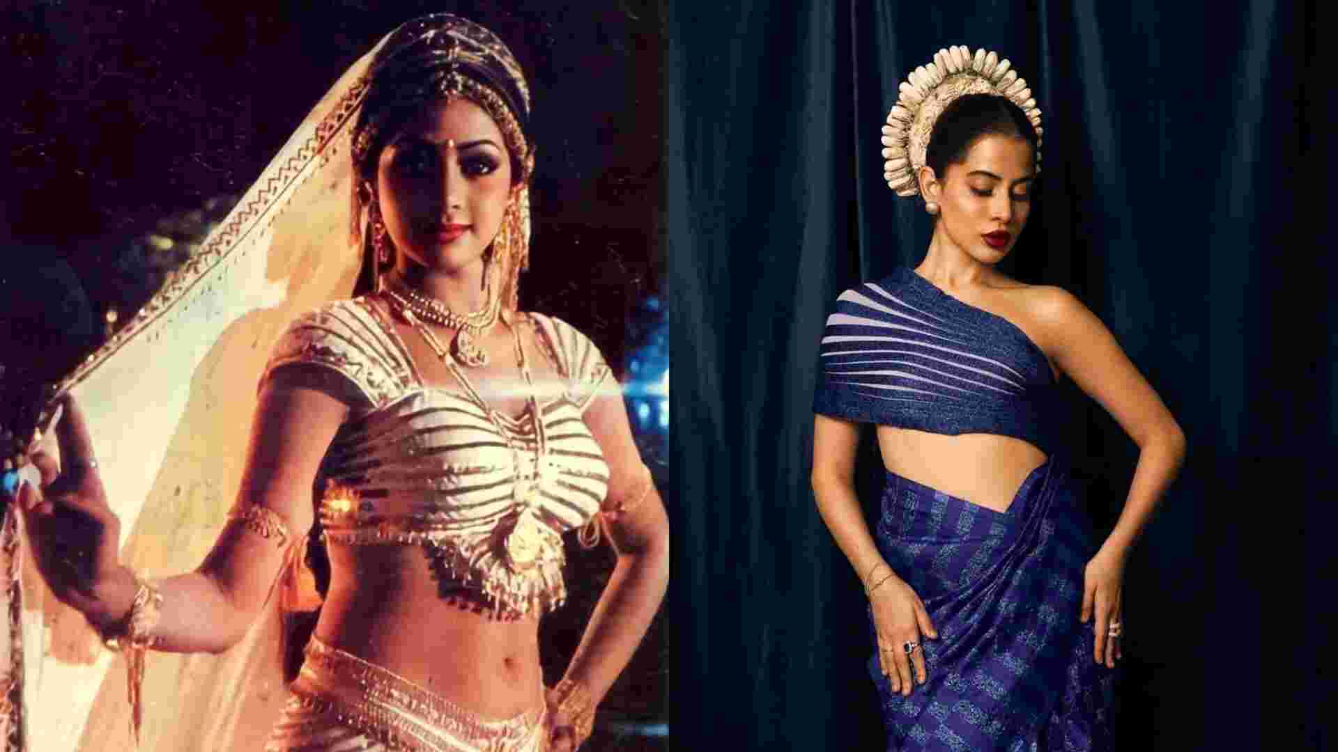 Uorfi’s Apsara-Core Look Echoes Sridevi’s Yash Raj Era, Minus Wardrobe Malfunction