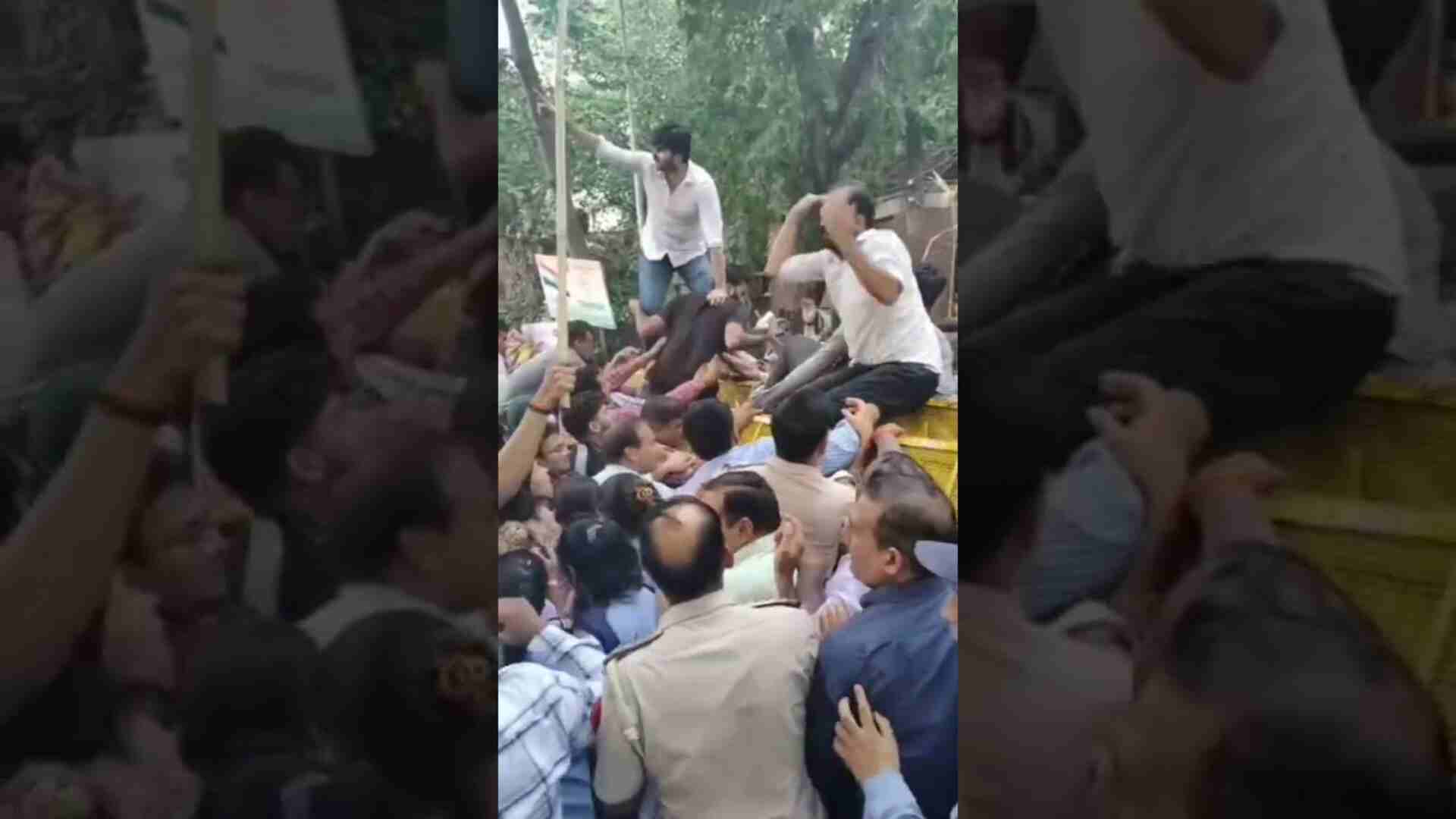 DU Law Students Protest for 10-Day Exam Extension; Dean Blocked and Escorted by Police