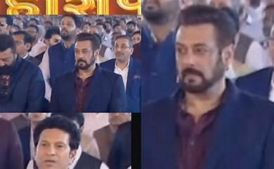 Salman, Sanjay & Sachin Pose Together At Fadnavis’ Swearing-In