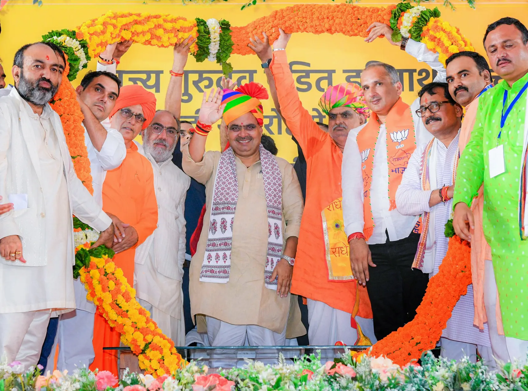 BJP unites behind CM Bhajan Lal’s district cancellation decision against Congress