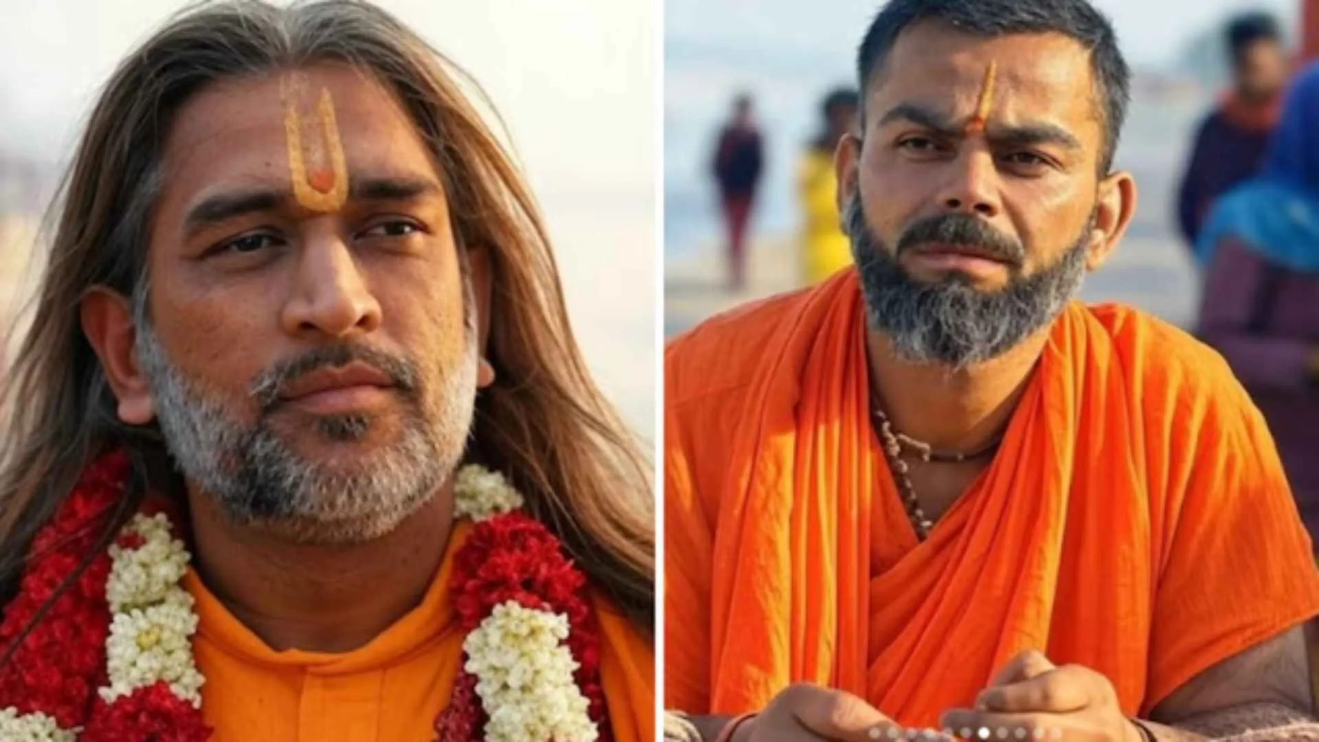 AI Artist Reimagines MS Dhoni, Virat Kohli as Sadhus of Maha Kumbh