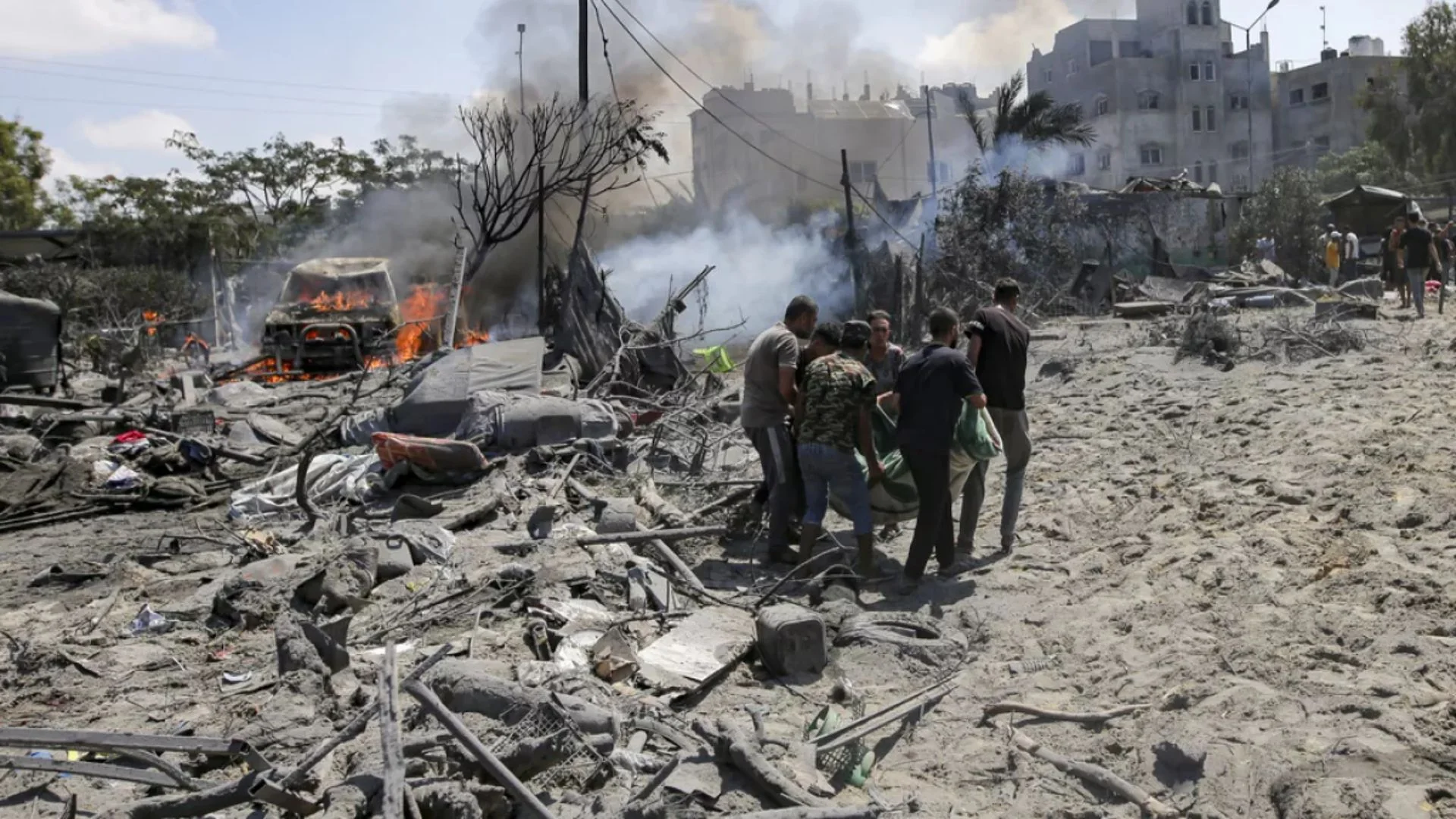 Israeli Airstrike Targets Gaza Shelter, Kills 10 Including Police Chiefs And Children