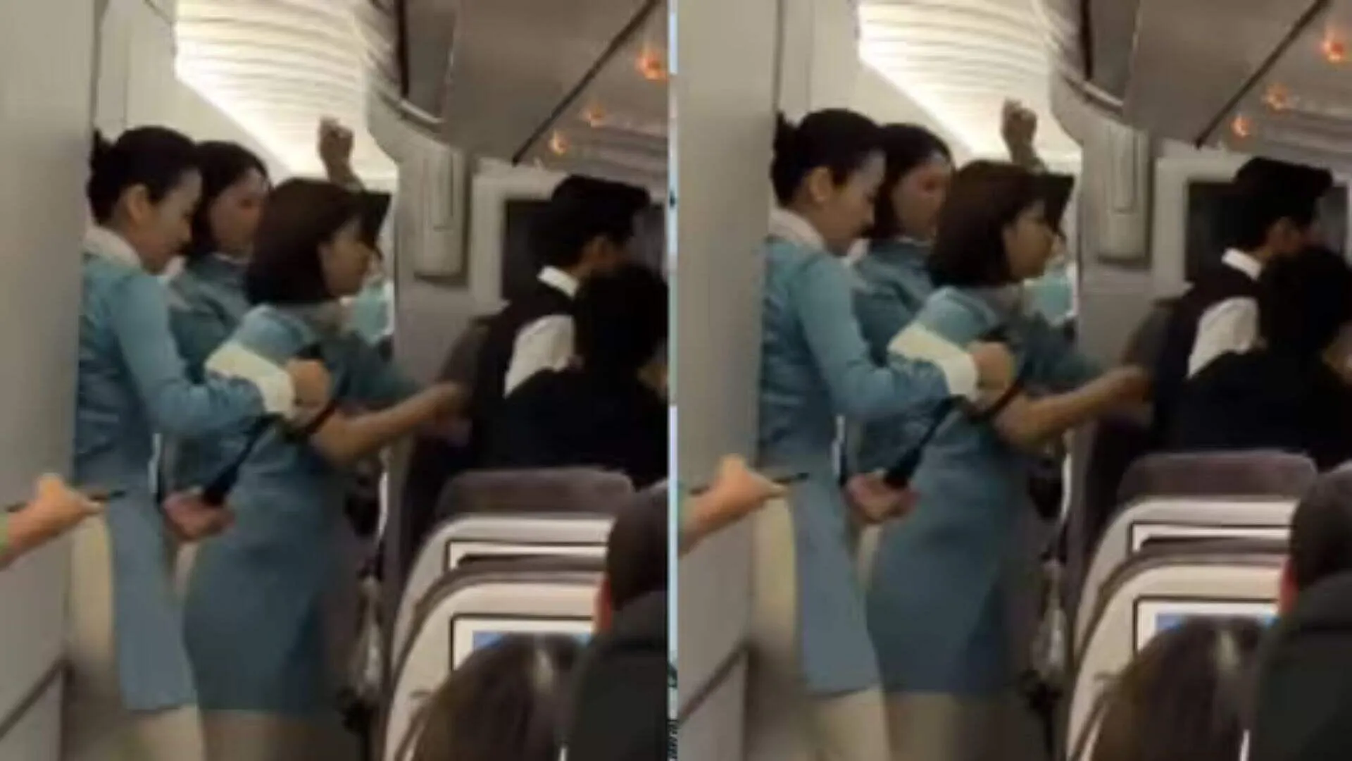 Korean Air Passenger Attempts to Open Emergency Door Mid-Flight | WATCH