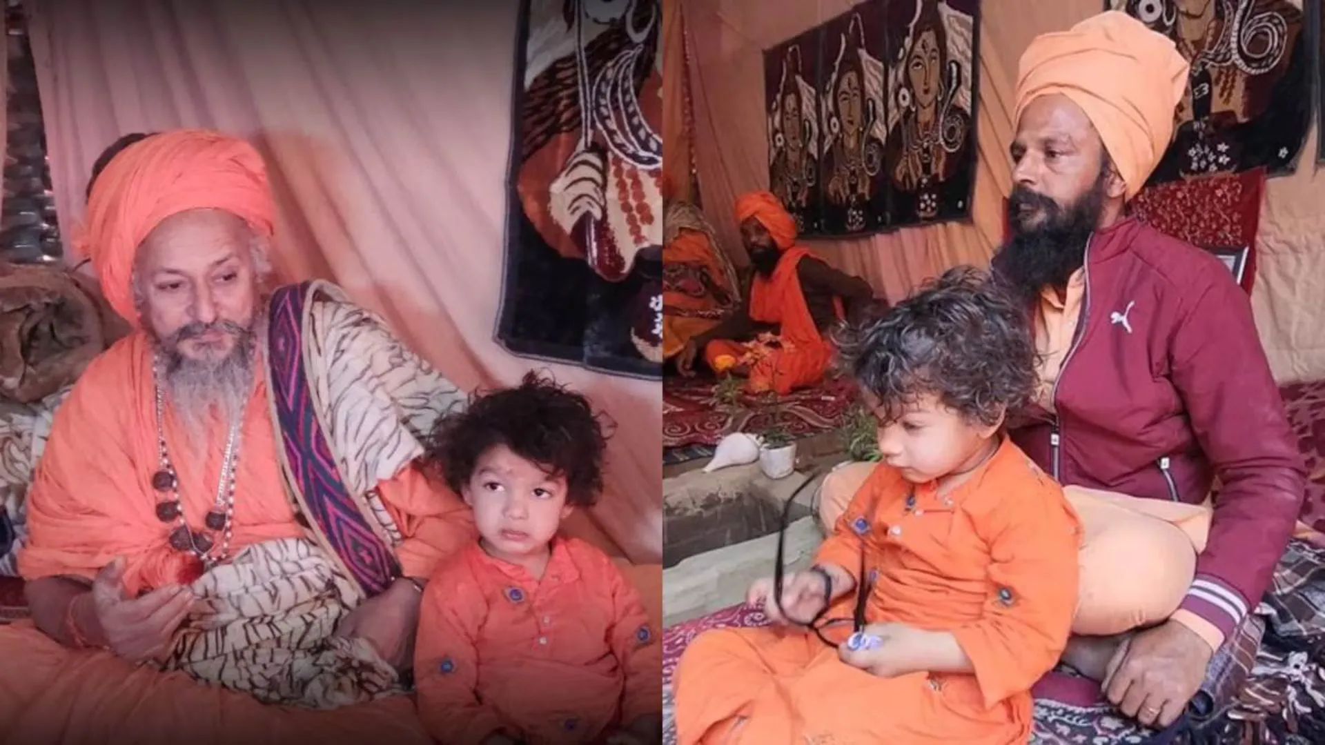 Maha Kumbh 2025: Meet 3.5-Year-Old Shravan Puri, the Youngest Baba of Juna Akhara