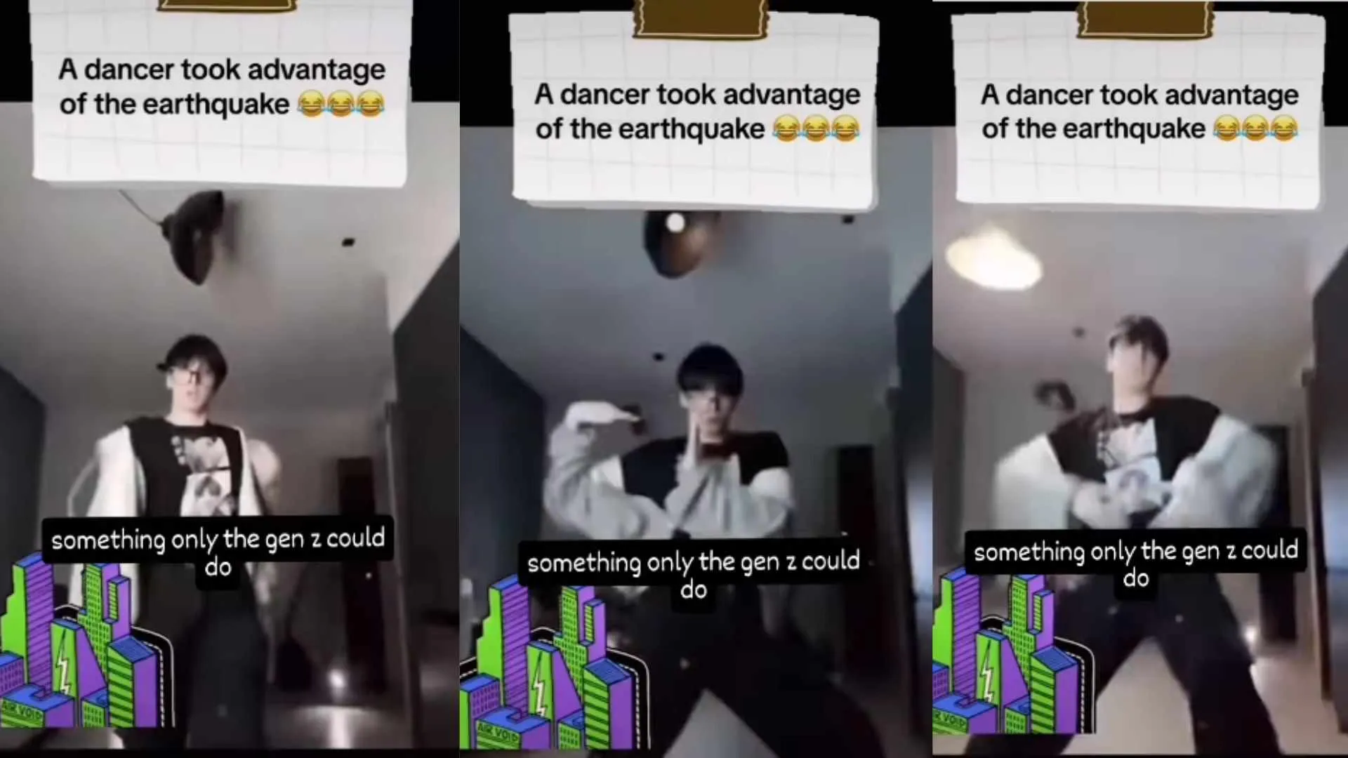 Man Dances Through Earthquake, and It’s a Vibe! | Caught on Camera