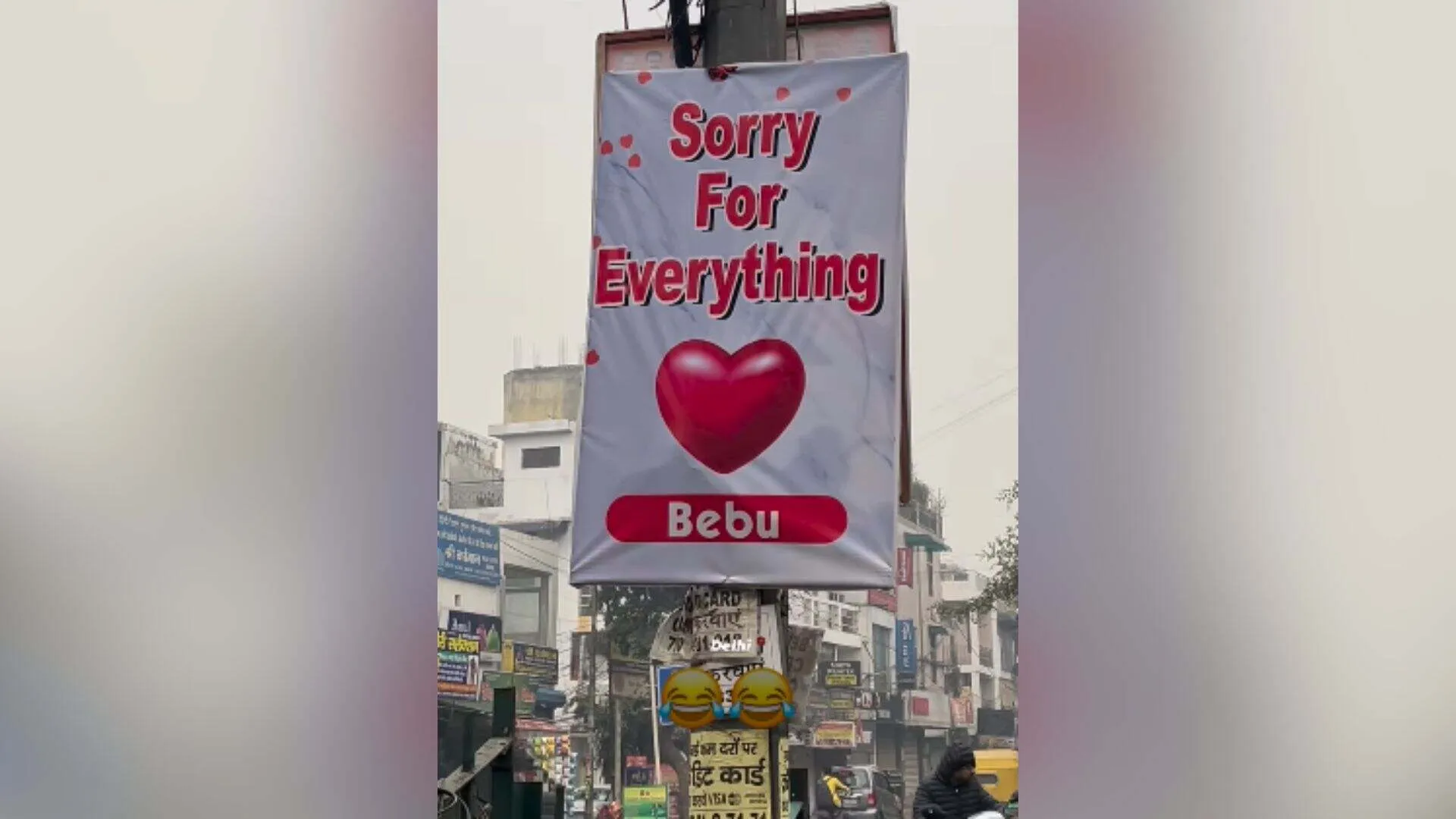 Delhi Boy Sets New ‘Apology Goals’ with Public ‘Sorry’ Billboard | WATCH