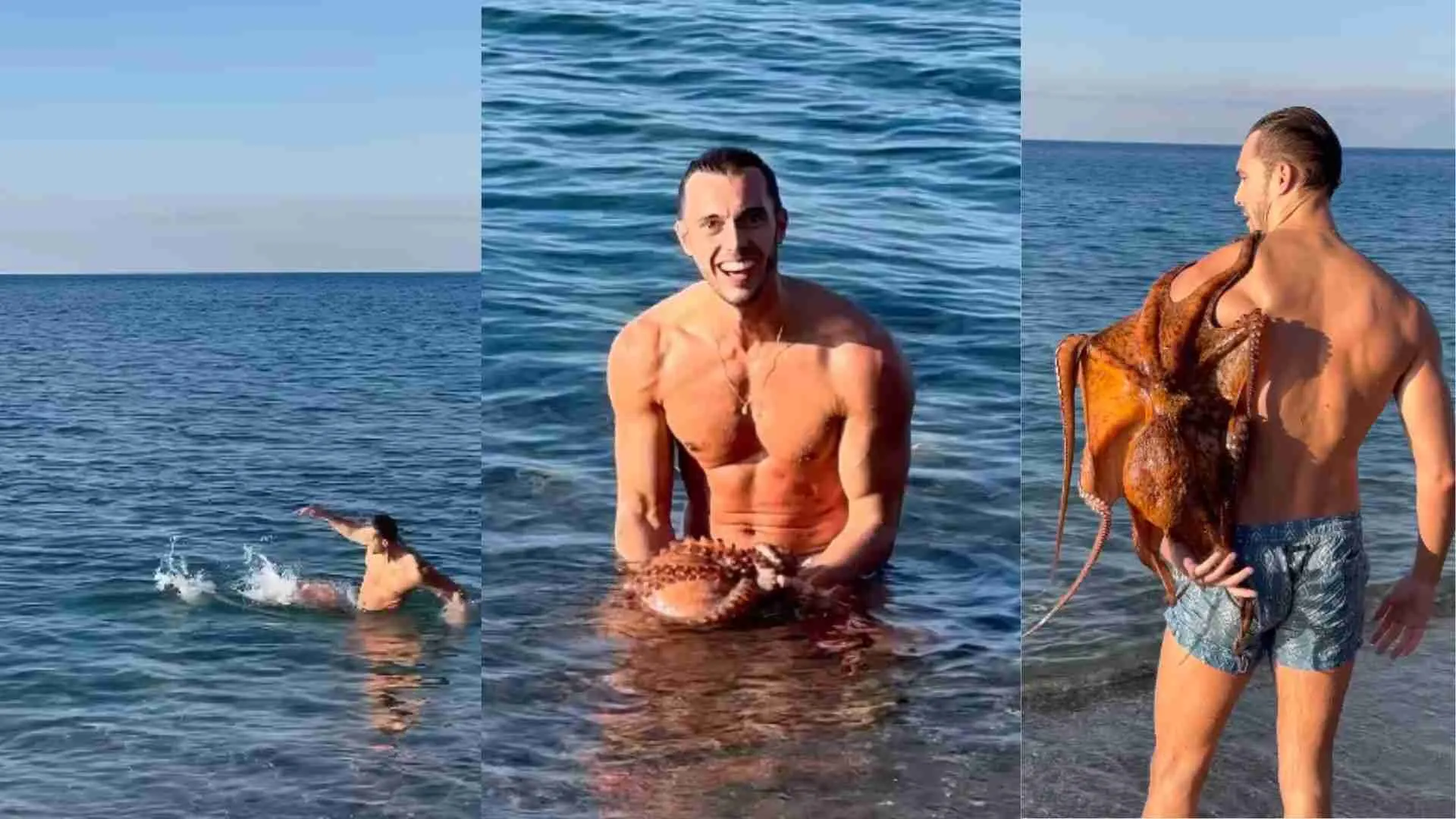 Tourist’s Sea Dip Turns Scary as Something Tries to Pull Him Under