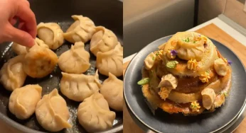 Chef’s Four-Tier Momo Cake Goes Viral, Cake Wins Internet’s Heart