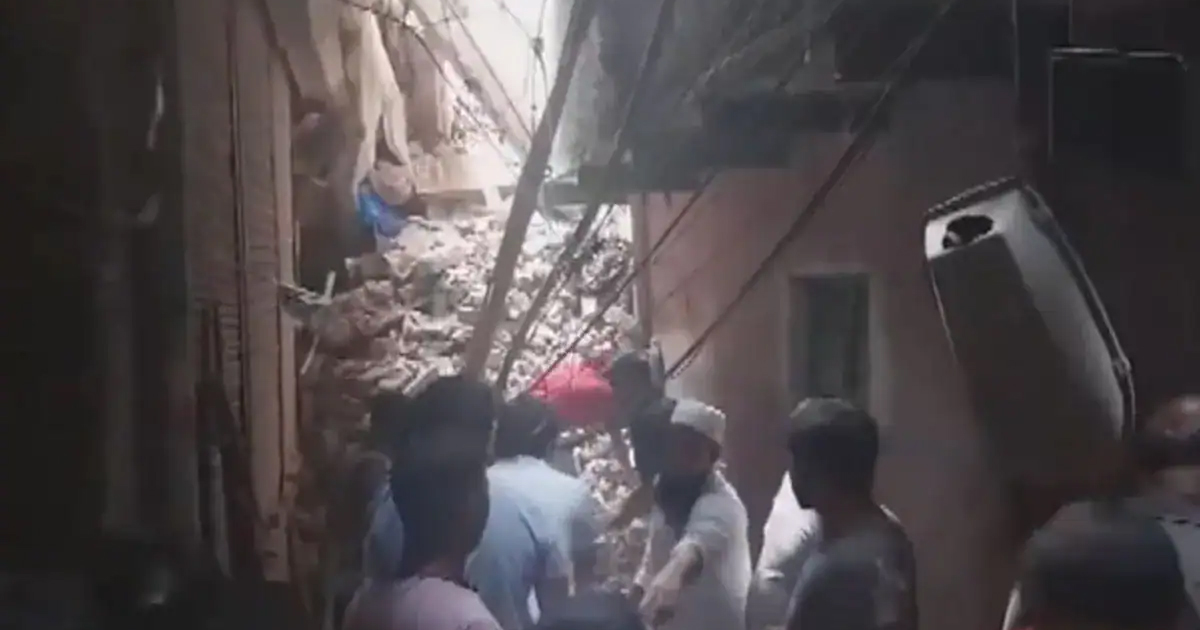 Four-Storey Building Collapses in Delhi’s Welcome Area, 2 Died