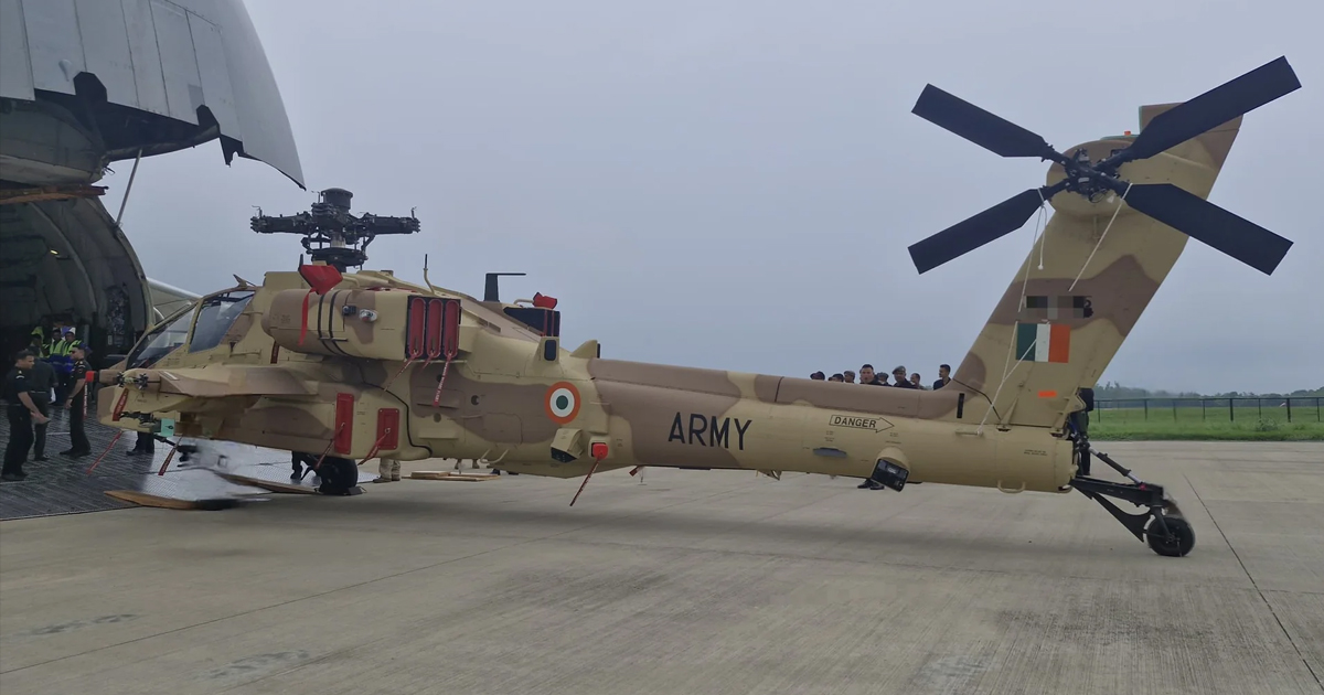 “Tanks in the Air”: Indian Army Gets First Apache Helicopters from US