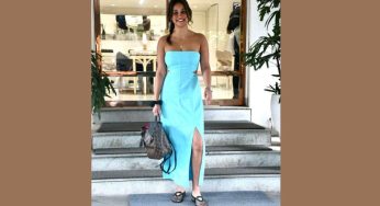 Aisha Sharma Stuns in Chic Blue Dress, Turns Mumbai Streets into a Stylish Runway