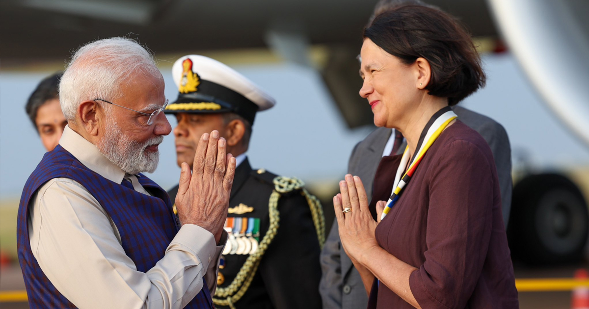 PM Modi Touches Down in UK Ahead of Landmark Free Trade Pact