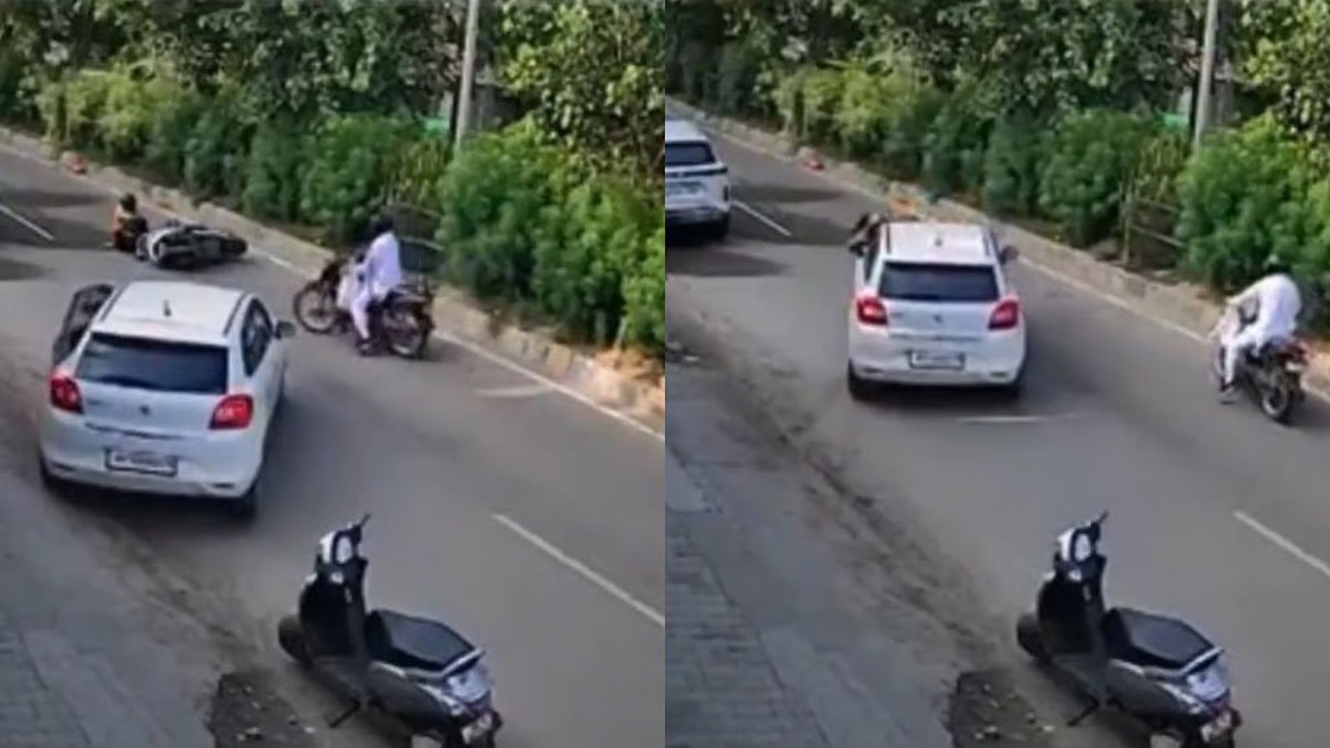 Reckless Driving by Haryana Teens Caught on Camera, Nearly Kills 2 | WATCH