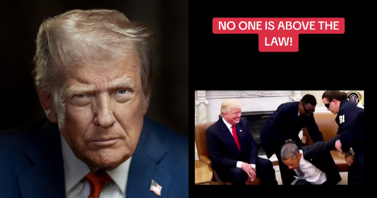 Donald Trump Shares AI Video Of Barack Obama’s Arrest, “No One Is Above The Law”