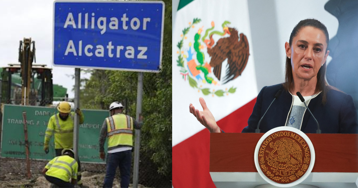 Mexico President Slams US Over 14 Citizens Detained in ‘Alligator Alcatraz’