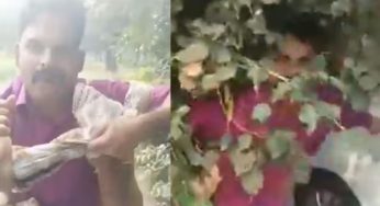 ‘Sorry Bhaiya’: UP Neta Caught Half-Naked with Married Woman at Cremation Ground | VIDEO