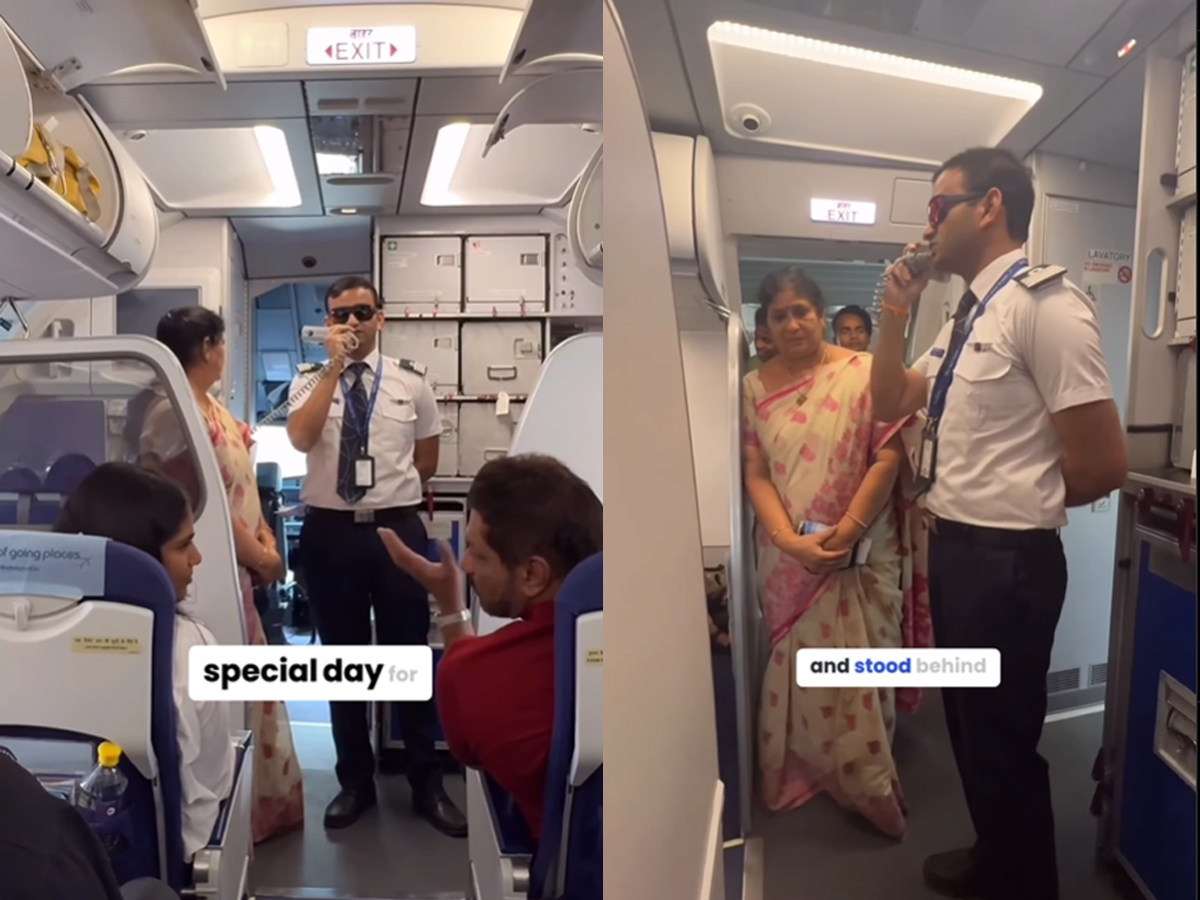 IndiGo Pilot Thanks Mother During Flight, Emotional Video Wins Internet | Watch