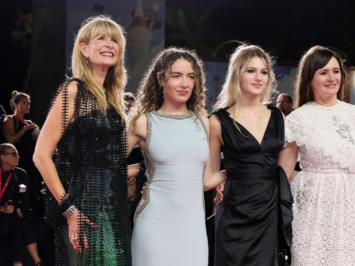 Laura Dern, Jaya Harper, May Nivola, and Emily Mortimer at Venice Lido. - Photo Gallery