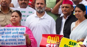 SIR Row Sparks High Drama: Opposition MPs’ March to EC Blocked, Rahul Gandhi Detained, Akhilesh Yadav Jumps Barricade