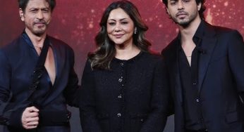 Shah Rukh Khan Lets Son Aryan Lead at Grand ‘Bads of Bollywood’ Unveiling
