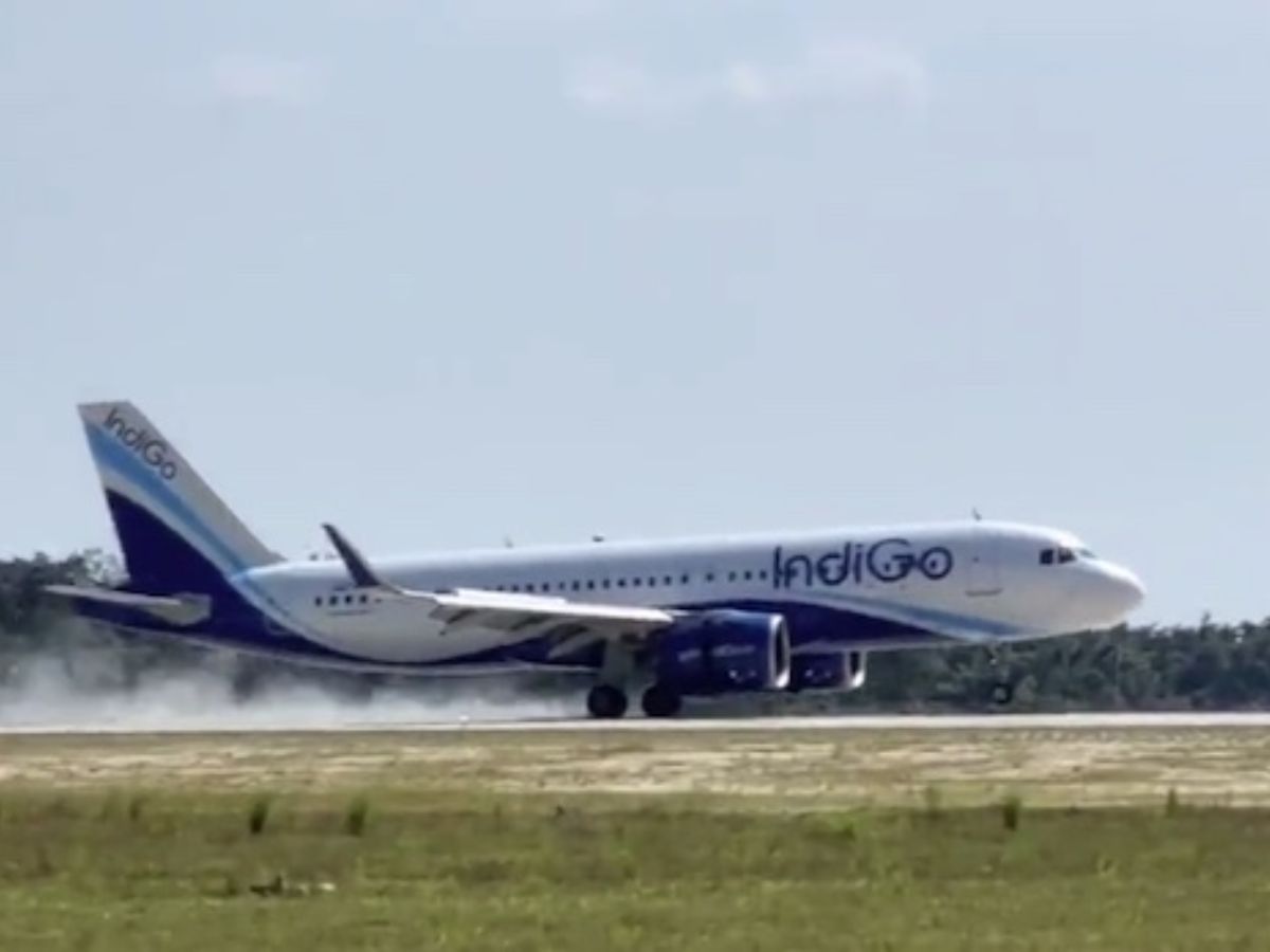 Near Miss at Mumbai Airport: IndiGo Airbus Tail Scrapes Runway in Heavy Rain