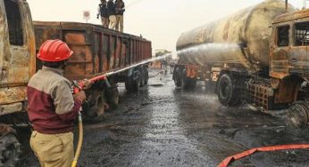 LPG Tanker Blast on Jalandhar-Hoshiarpur Highway Kills Two, Injures 50+