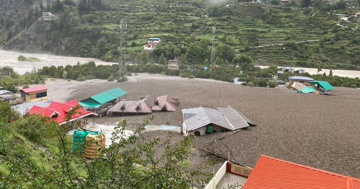 Cloudburst in Uttarakhand’s Dharali Causes Flash Floods, 4 Dead