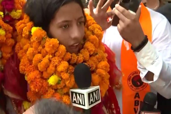 ABVP's Deepika Jha dedicates DUSU win to students, slams NSUI on "vote theft"