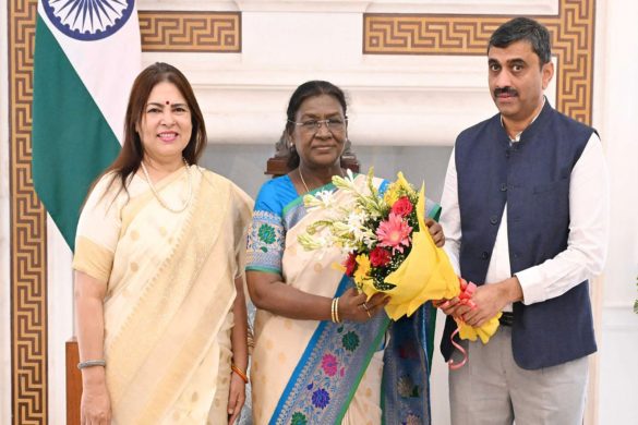 CABI Chairman meets President of India Droupadi Murmu presents details of Women's T20 World Cup, for the Blind