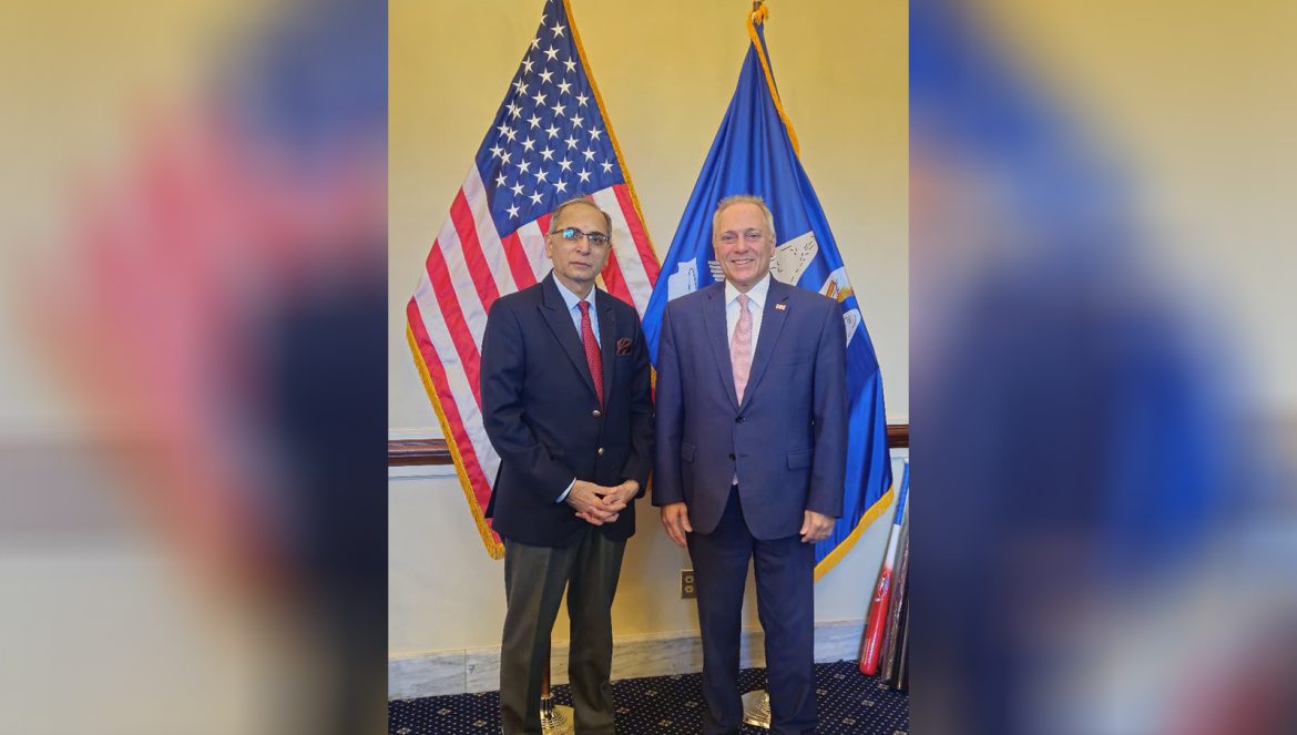 Kwatra discuss India-US ties with Republican leader from Louisiana Steve Scalise