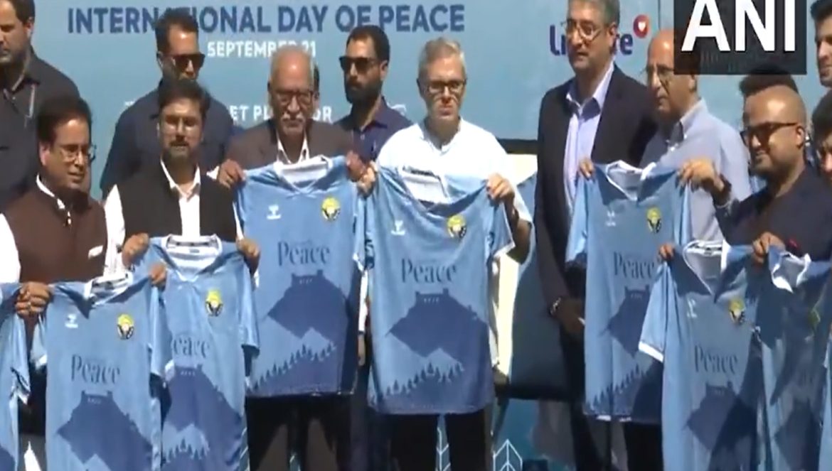 J-K CM Omar Abdullah launches Real Kashmir FC peace jersey, announces marathon date
