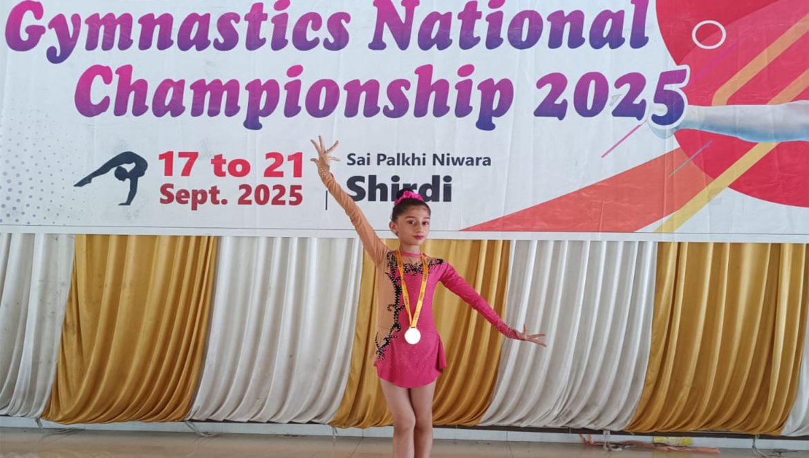 Class sixth student Anushree Upadhyay secures gold in CBSE National Gymnastics Championship