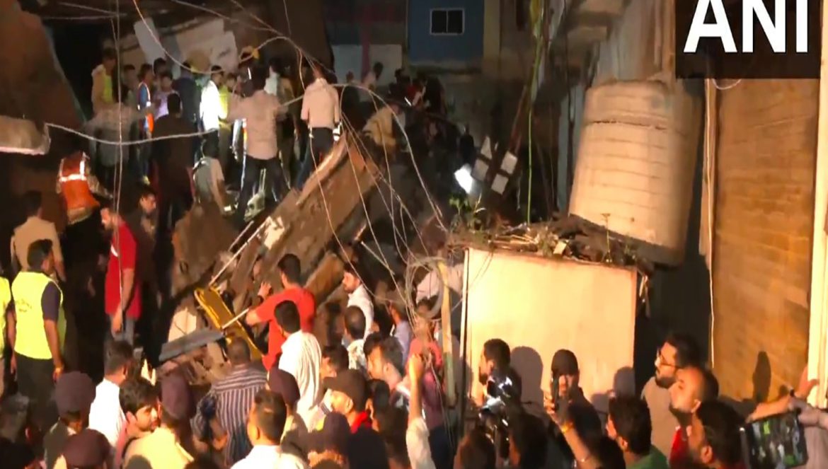Ten injured as house collapses in Indore, rescue operations underway