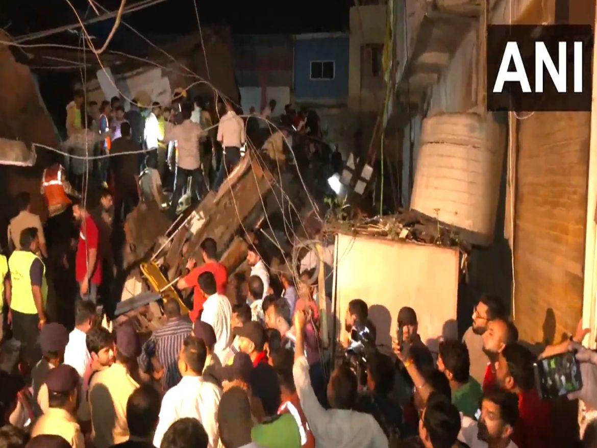 Ten injured as house collapses in Indore, rescue operations underway