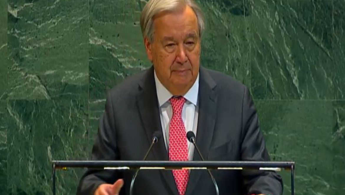 "Statehood for Palestinians is a right, not a reward": UN Secretary-General Antonio Guterres