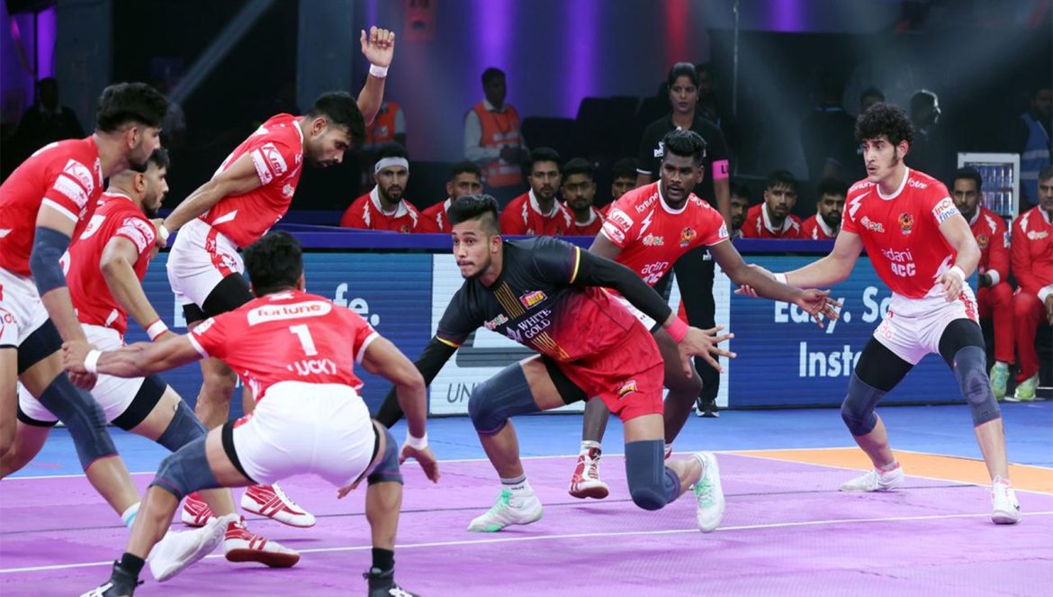 PKL 12: Skipper Yogesh's defensive acumen seals win as Bengaluru Bulls survive Gujarat Giants' late surge