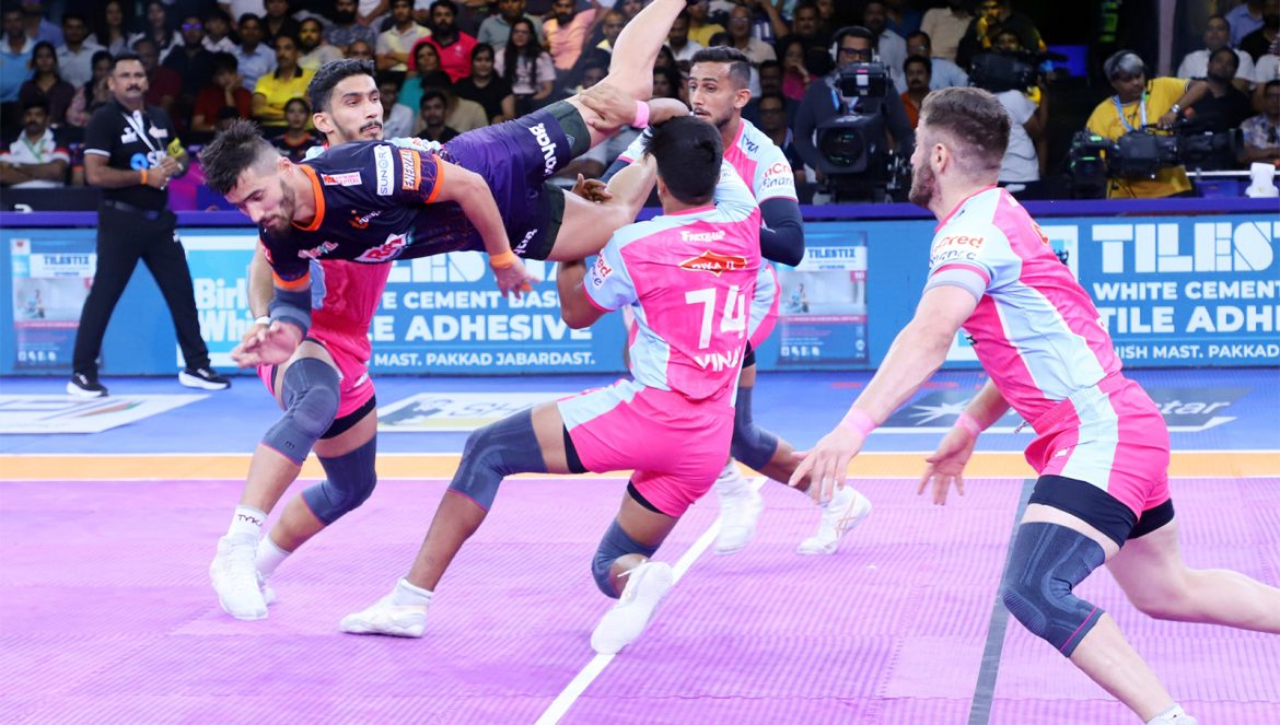PKL 12: Nitin Kumar's Super 10 leads Jaipur Pink Panthers comeback to clinch tie-breaker against U Mumba