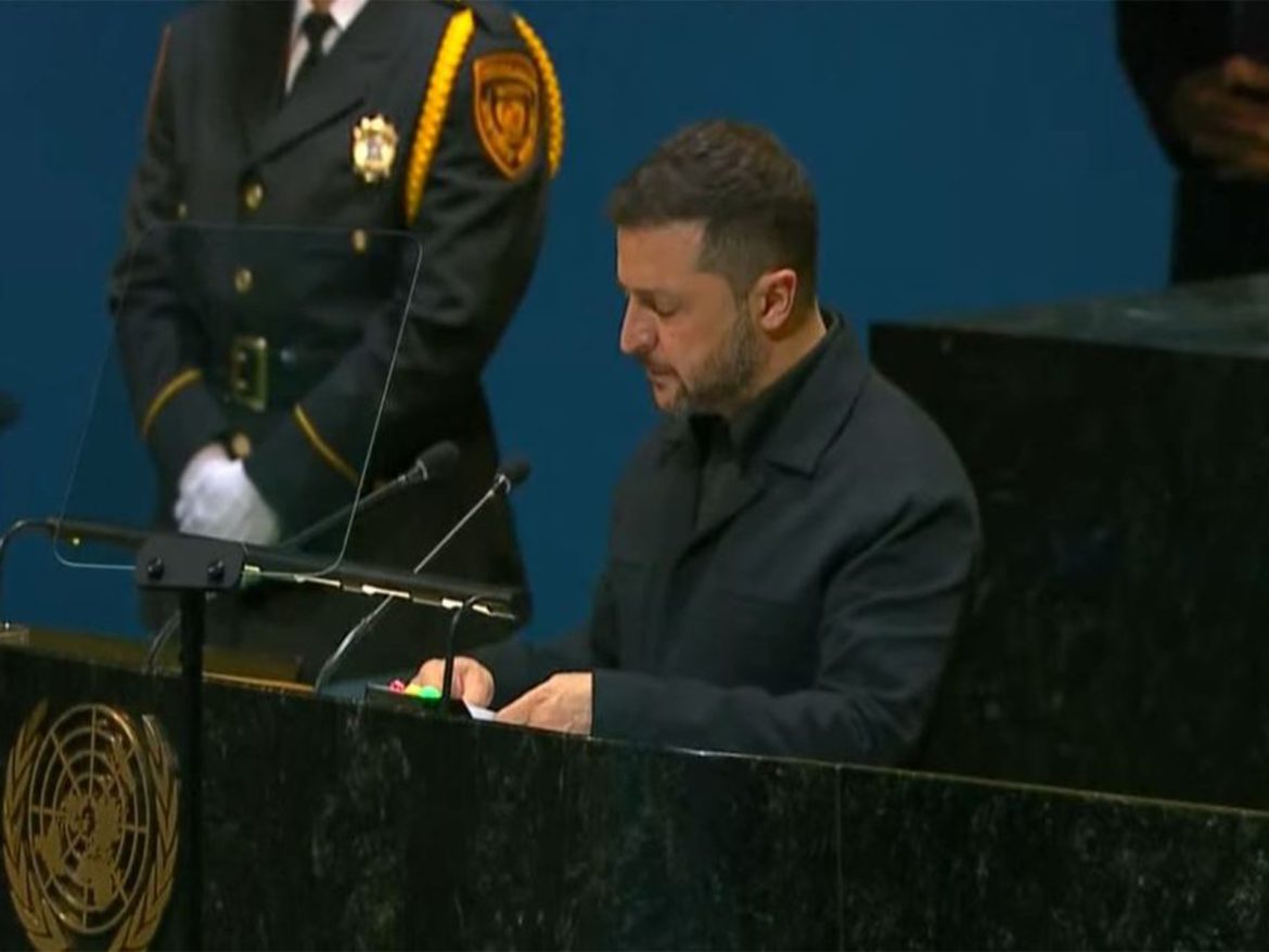 "We are living through the most destructive arms race in human history": Ukrainian President Volodymyr Zelenskyy at UNGA