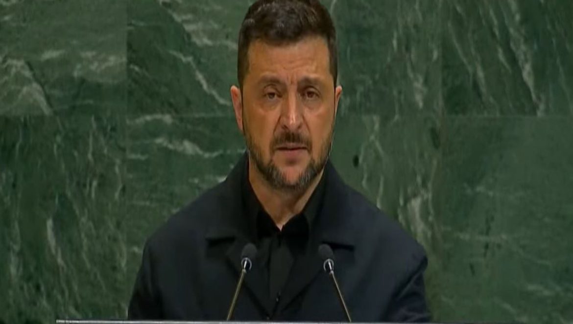 At UNGA, Zelenskyy questions UN's effectiveness, says "weapons decide who survives"