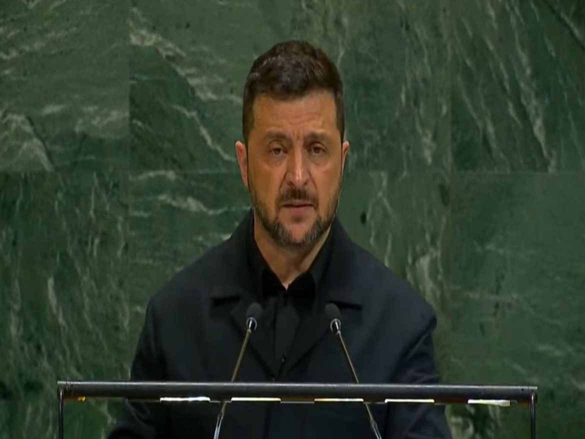At UNGA, Zelenskyy questions UN's effectiveness, says "weapons decide who survives"