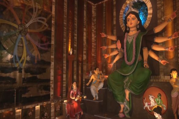 Hazra Park Durgotsab unveils Kolkata's tallest 30-ft Durga idol with theme 'Drishtikon'