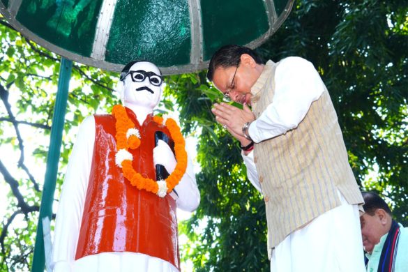Uttarakhand CM Dhami, BJP leaders pay tribute to Deendayal Upadhyaya on 109th birth anniversary