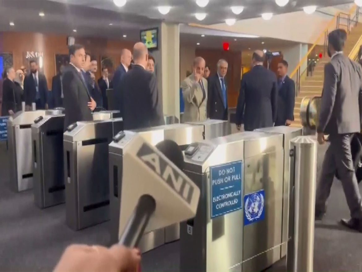 Pak PM Shehbaz Sharif confronted by ANI on cross-border terrorism before his UN speech, watch reaction