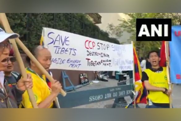 "China out of Tibet now": Tibetan activists protest outside UN, call for global support