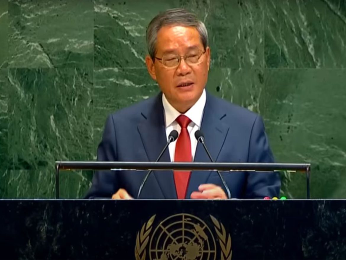 China's Premier decries 'tariff hikes' at UNGA, calls for global cooperation