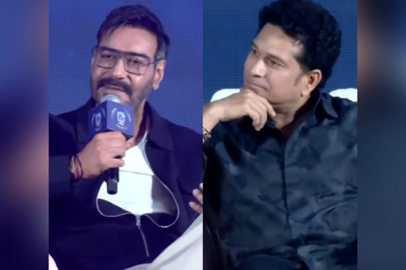 Ajay Devgn joins cricket legend Sachin Tendulkar at ISPL event, says "Very happy to be part of family"