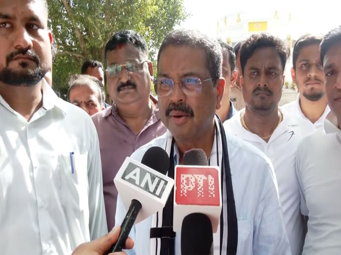 "Foundation of New Odisha will be laid with development of this area...": Dharmendra Pradhan on visiting Dhauli Hill