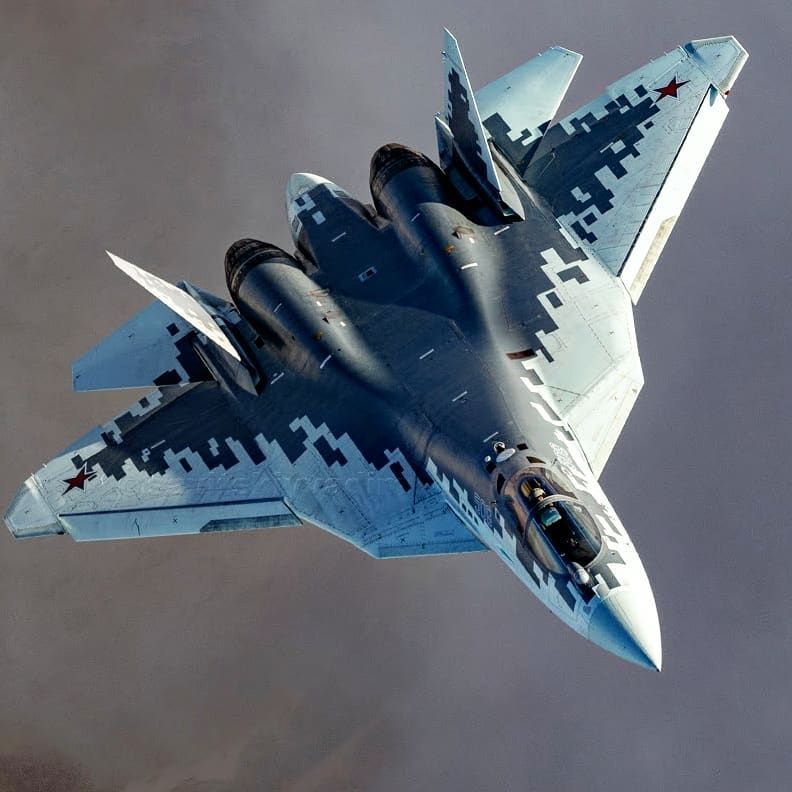 Lead and wingman Su-57s split duties in combat, - Photo Gallery