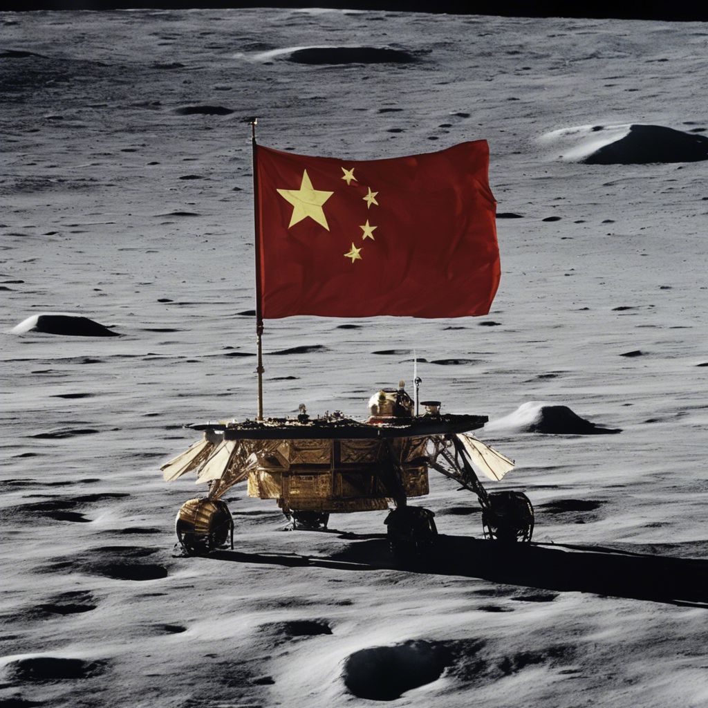 China’s Chang’e lander on the Moon’s surface. - Photo Gallery