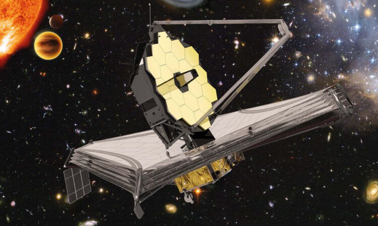 JWST floating in deep space, scanning the universe. - Photo Gallery